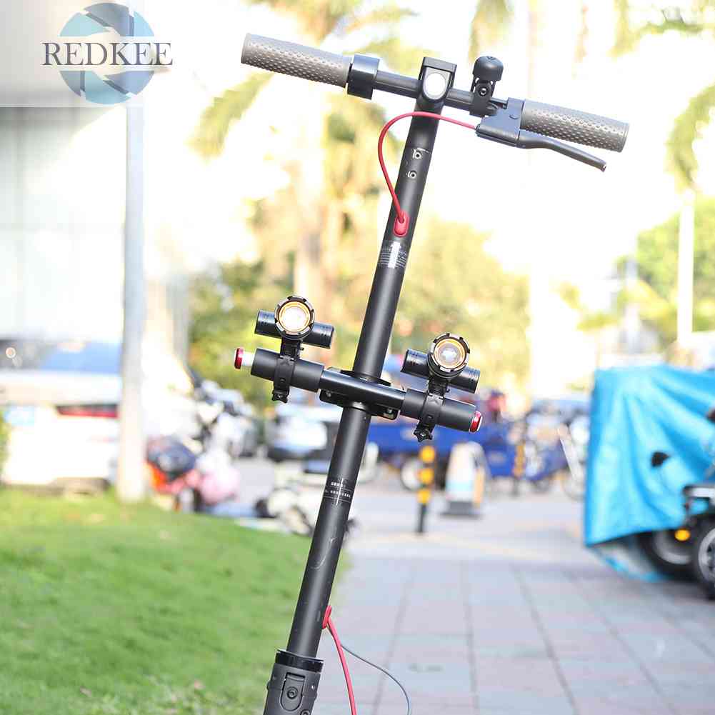 Đèn Pha LED Sạc USB Có Thể Điều Chỉnh Gắn Tay Lái Xe Scooter Điện