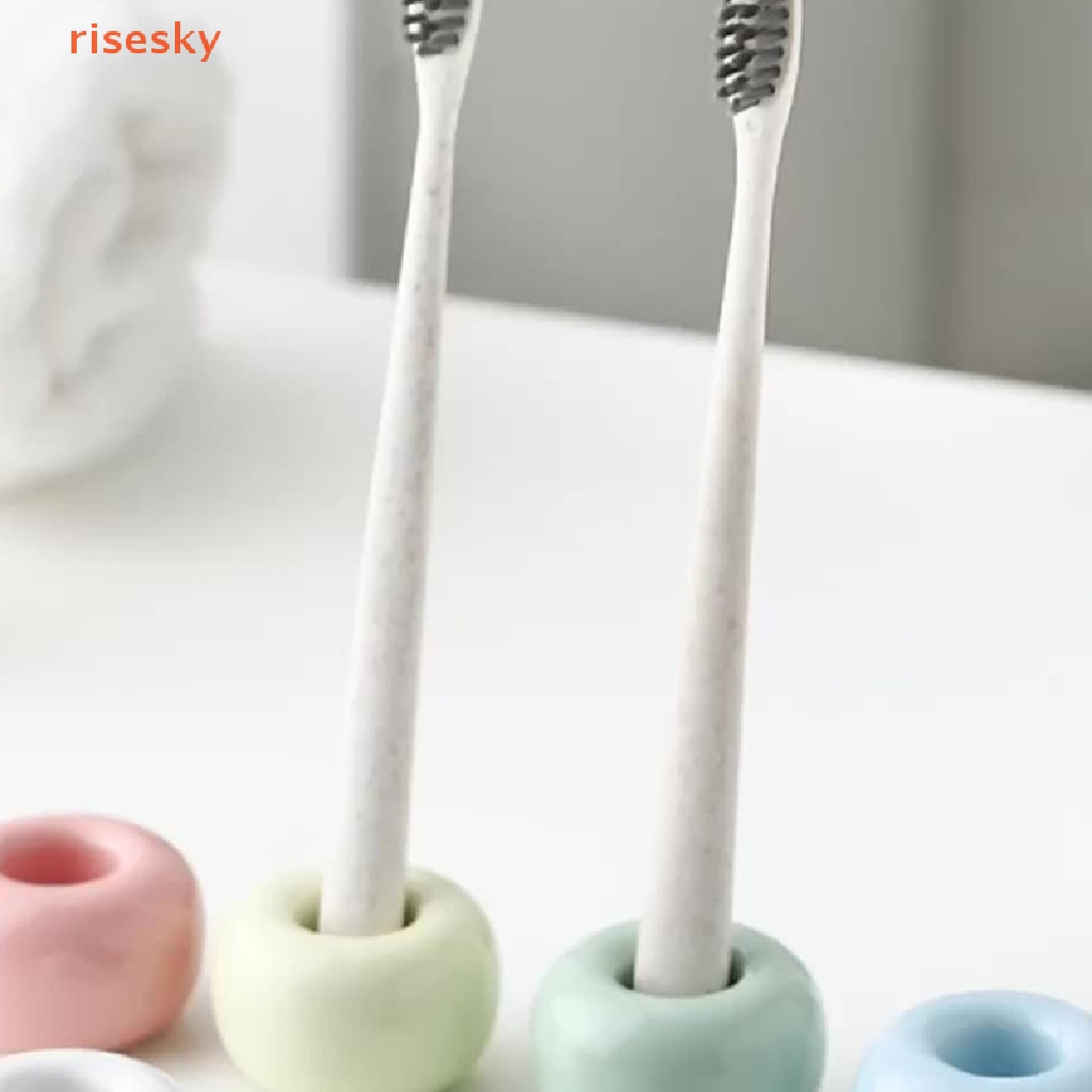 Giá Đỡ Bàn Chải Đánh Răng Mini Bằng Sứ Tiện Dụng Cho Phòng Tắm