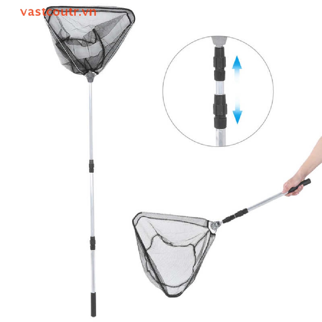 Lưới Bắt Cá Bằng Hợp Kim Nhôm 150CM Có Thể Gấp Gọn Tiện Dụng