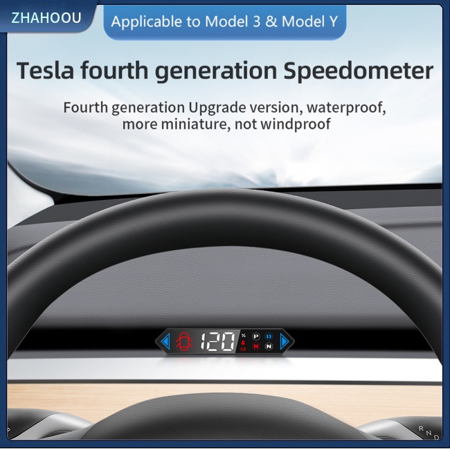 Đồng Hồ Đo Tốc Độ Xe Hơi Hiển Thị Lcd T5 Tương Thích Với Model Y / Model 3
