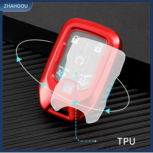 ☃Nhà Cửa☃ Vỏ Bảo Vệ Chìa Khóa Cho Xe Hơi Chevrolet Curode Silverado Gmc Yukon Suburban Syrah Colorado (type A)