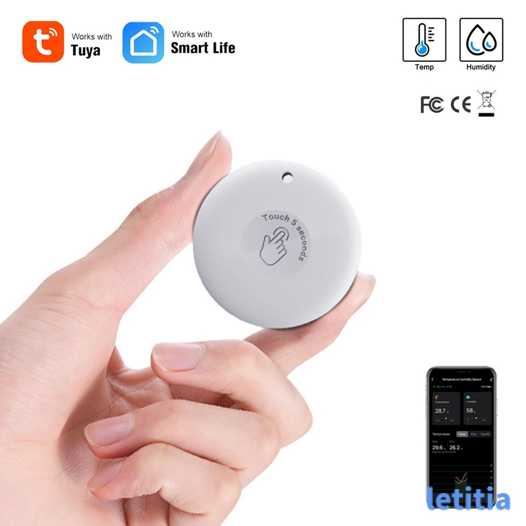 TUYA Trạm Thời Tiết Kỹ Thuật Số Tương Thích Bluetooth, Đồng Hồ Đo Nhiệt Độ Và Độ Ẩm Trong Nhà Và Ngoài Trời Đồng Hồ Đo Cảm Biến Nhiệt Kế Đo Độ Ẩm