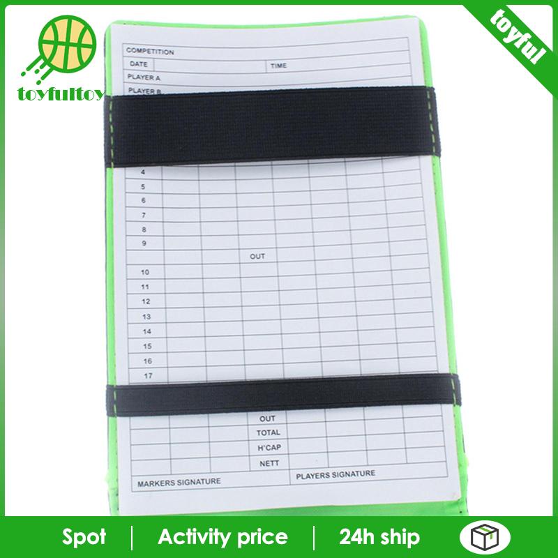 Bao Da Đựng Sách Ghi Điểm Chơi Golf Score
