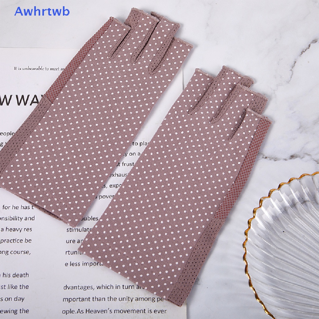 1 Cặp Găng Tay Chống Tia UV Không Xỏ Ngón Cho Đèn LED / Dụng Cụ Làm Móng Mới