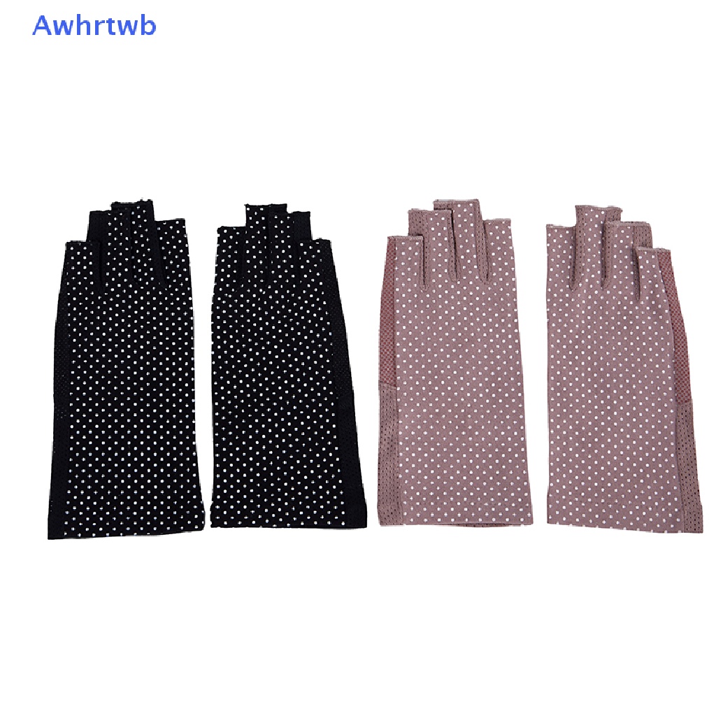 1 Cặp Găng Tay Chống Tia UV Không Xỏ Ngón Cho Đèn LED / Dụng Cụ Làm Móng Mới