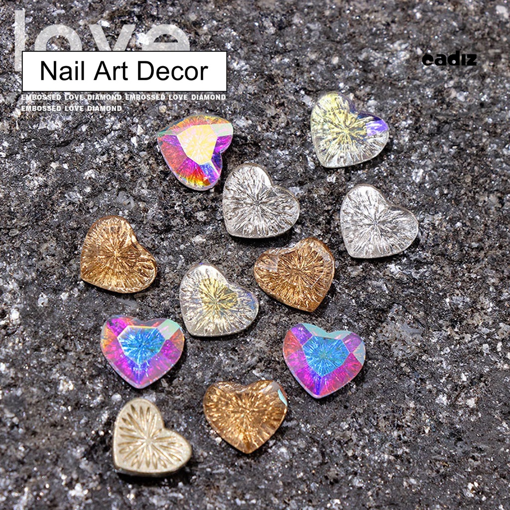 Set 5 Hộp Phụ Kiện Trang Trí Móng Tay Lấp Lánh Xinh Xắn