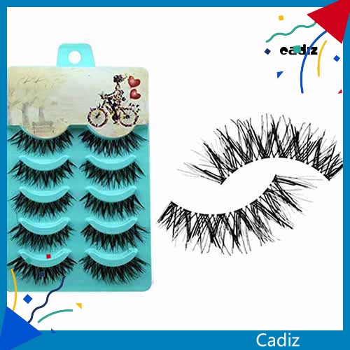 Set 5 Cặp Lông Mi Giả Mềm Mại Tự Nhiên Handmade Dành Cho Trang Điểm
