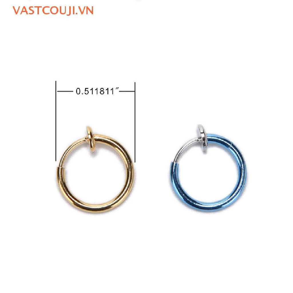 Bộ 2 Khuyên Xỏ Mũi / Môi / Tai / Cơ Thể Phong Cách Punk Cá Tính