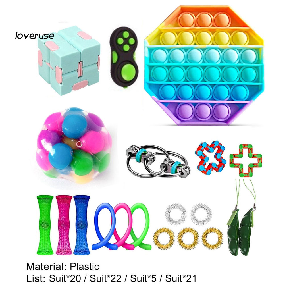 Set 5 / 20 / 21 / 22 Đồ Chơi Bóp Tay Hình Khối Lập Phương Cho Bé