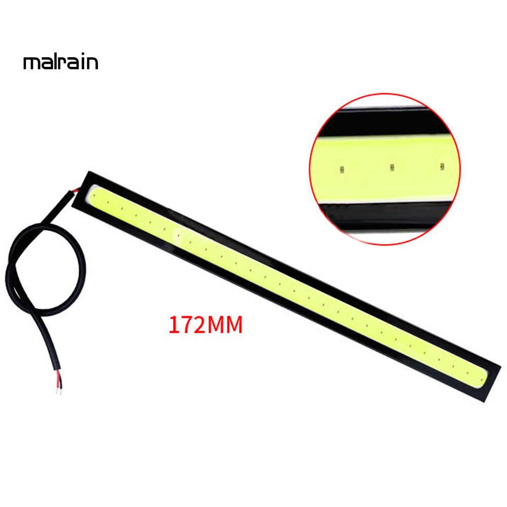 Bộ 2 Dải Đèn LED COB 17cm Chống Nước Phá Sương Mù Chạy Ban Ngày Cho Xe Hơi