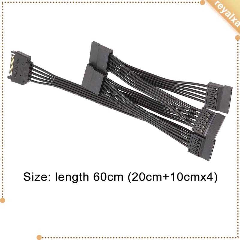 Cáp Chuyển Đổi Nguồn Điện SSD 18AWG 60cm 5 Cổng Thay Thế Tiện Dụng