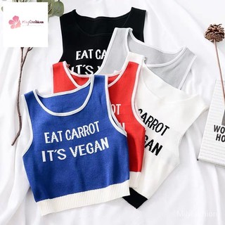 Áo tank Top Sát Nách In Chữ Thời Trang Mùa Hè