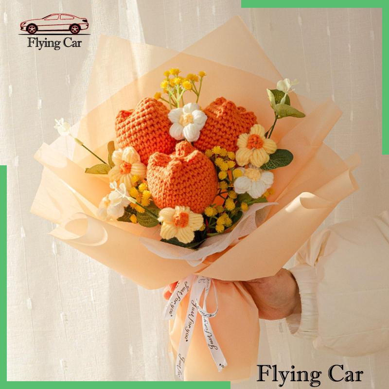 [Lzdjfmy2] Bó Hoa Tulip Nhân Tạo Móc Cho Lễ Tạ Ơn