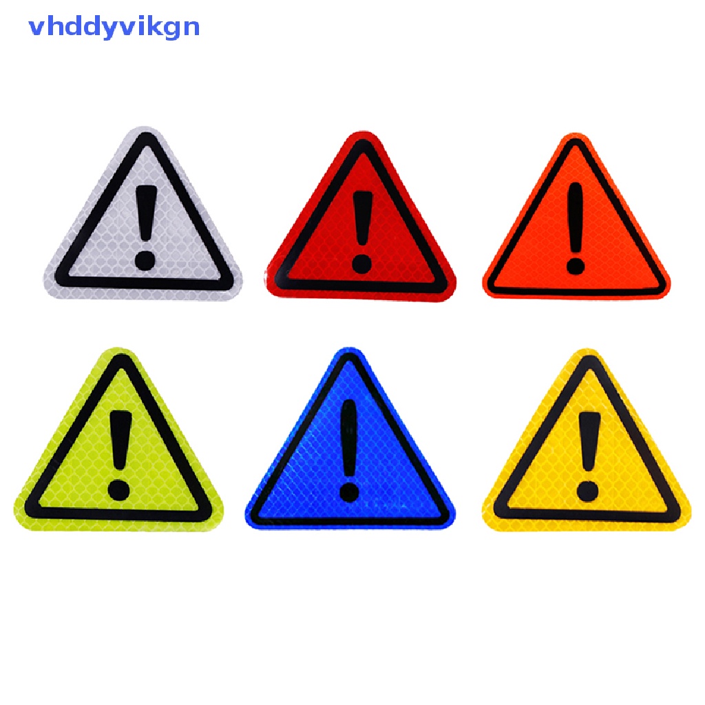 Miếng Dán Cảnh Báo Hình Tam Giác Phản Quang Chuyên Dùng Cho Xe Hơi