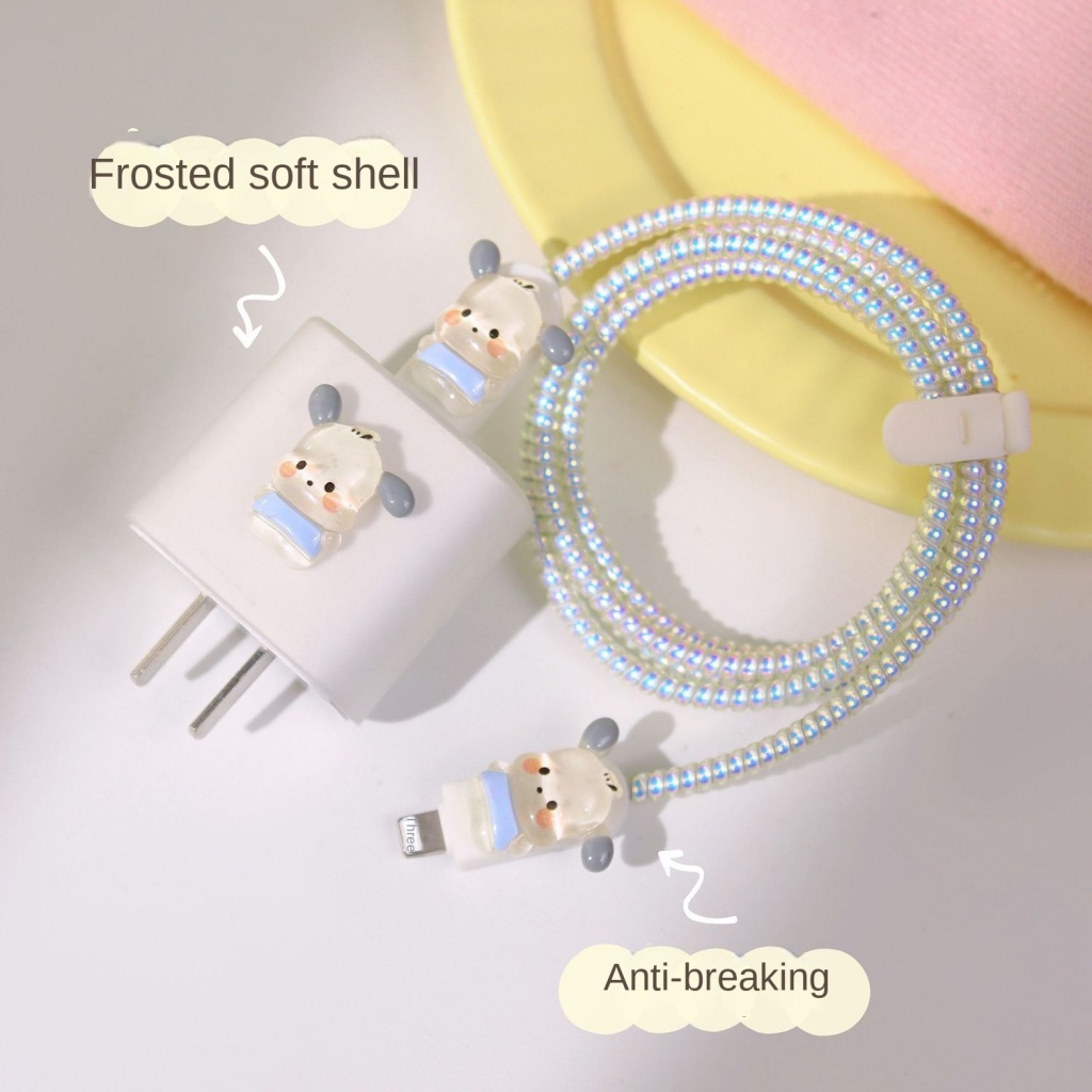 Vỏ Bảo Vệ Hộp Sạc Nhanh 20W 11promax 11 / 12 / 14 Họa Tiết Hoạt Hình Dễ Thương Cho Apple