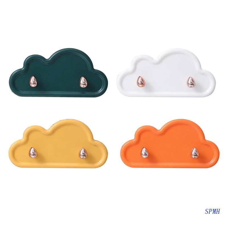 Giá Đỡ Chìa Khóa Gắn Tường Bằng Nhựa Hình Đám Mây