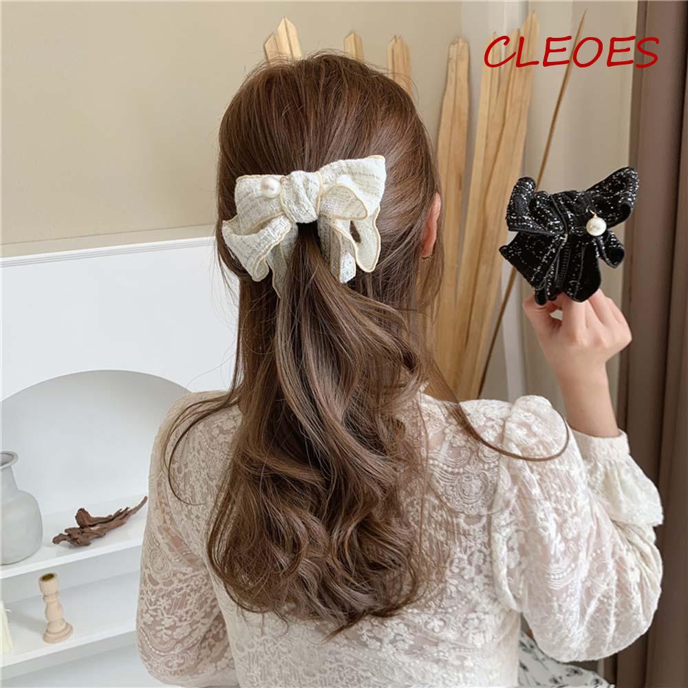 Kẹp Tóc Đuôi Ngựa Hình Quả Chuối Phong Cách Hàn Quốc Thanh Lịch Dành Cho Nữ Giá Đỡ