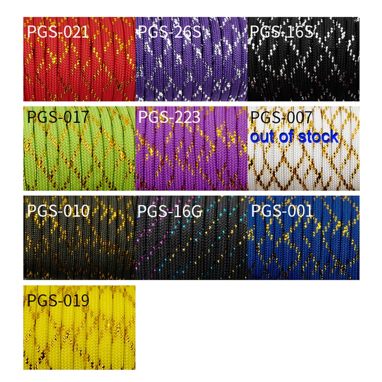 Dây Dù Lấp Lánh 4mm 7Strand 550lb 100FT (30m) Dùng Trang Trí DIY