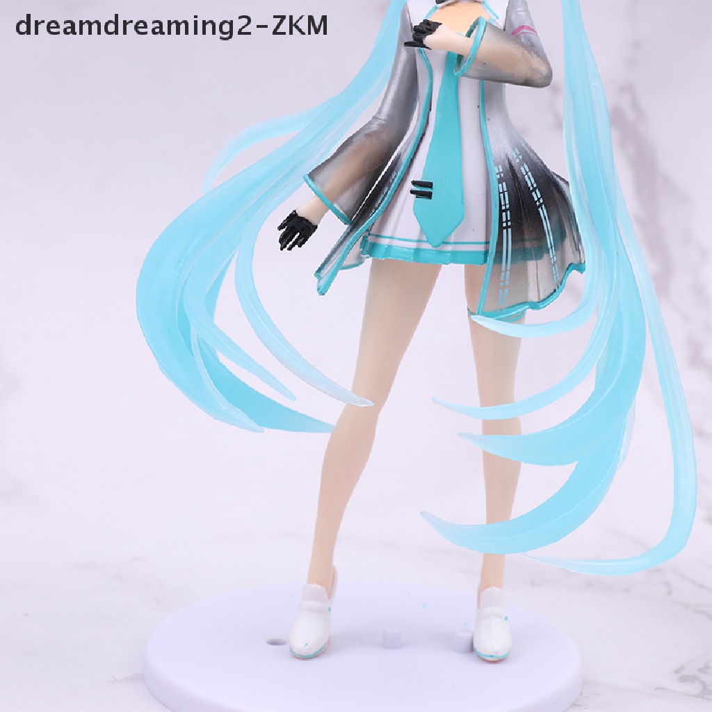 1 Búp Bê Hoạt Hình Hatsune Miku Màu Xanh Dương Handmade Trang Trí Xe Hơi [zkm]