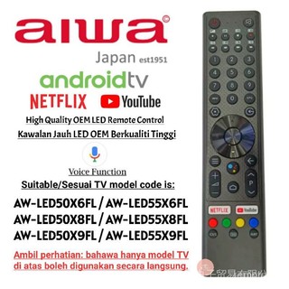 Bộ điều khiển từ xa aiwa android led tv oem kèm phụ kiện