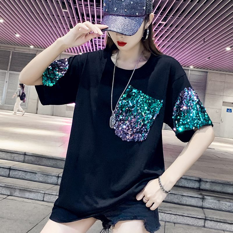 Áo Thun Tay Ngắn Dáng Rộng Cỡ Lớn 2-150kg Thời Trang 2023 Mới Cho Nữ