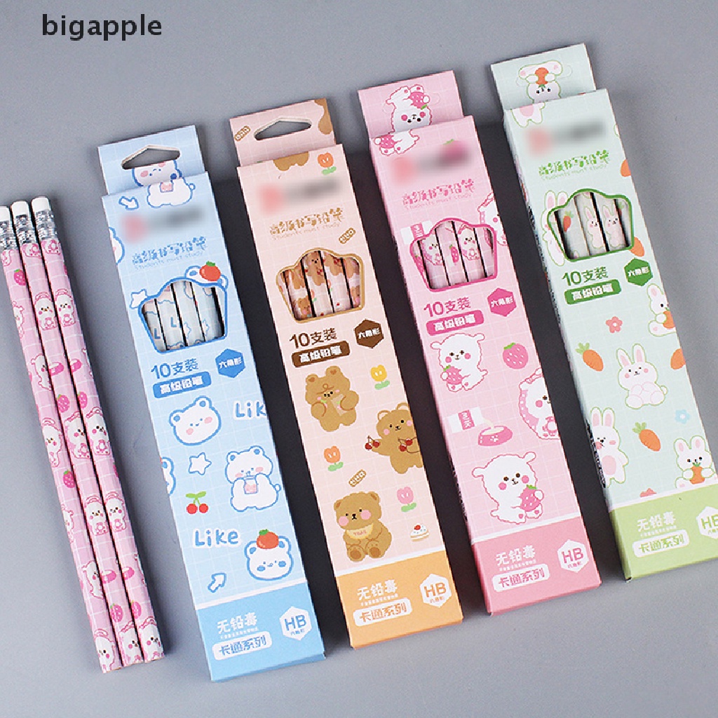 Set 10 Bút Chì Họa Tiết Hoạt Hình Đáng Yêu