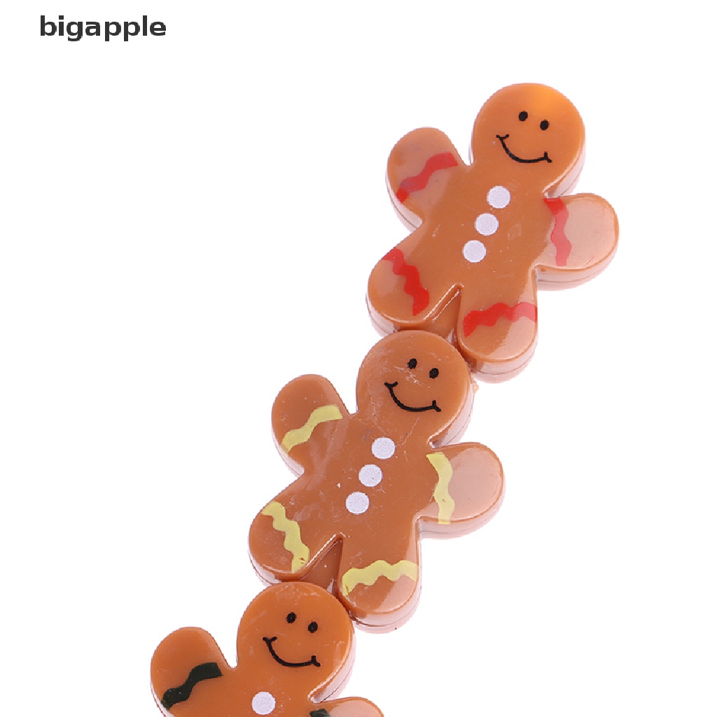 Bigapple Bộ 5 Bút Chì Vẽ Xếp Chồng Lên Nhau Hình Bánh Gừng Giáng Sinh Dành Cho Học Sinh RDG