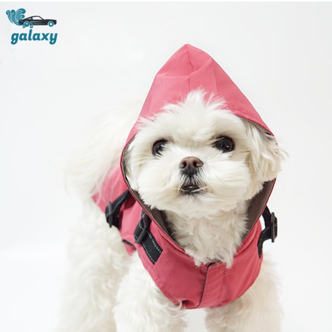 Galaxy Áo Mưa Thoáng Khí Chống Thấm Nước Có Mũ Trùm Dành Cho Cún Cưng Cỡ Vừa Và Lớn