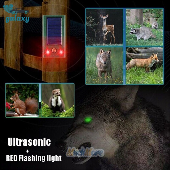 Galaxy Đèn Led Năng Lượng Mặt Trời Chống Nước Đuổi Côn Trùng Cho Thú Cưng Chó Mèo Chuột