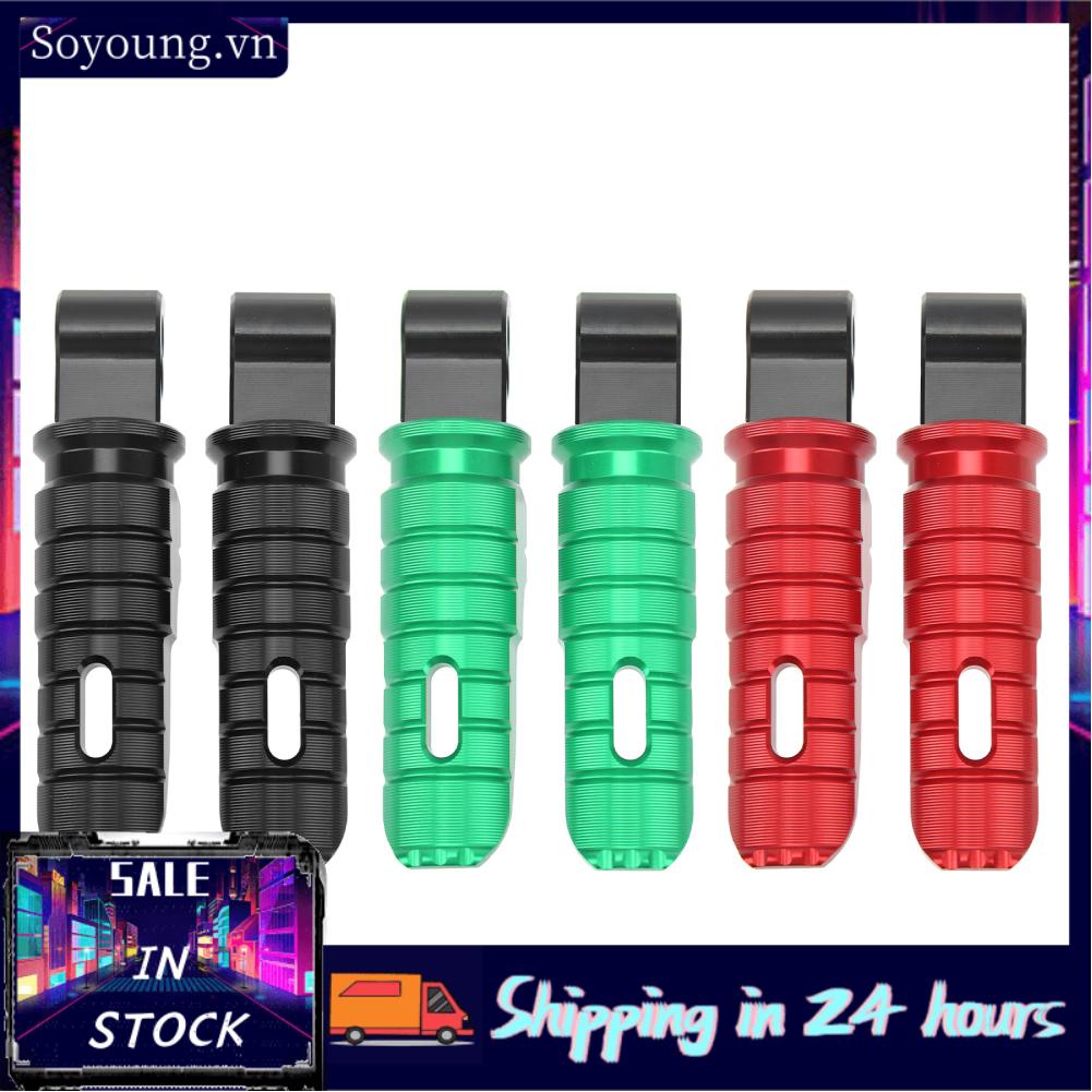 Soyoung Motorcycle Foot Pegs  Motorbike Footpegs Rear T6063 Aluminum Alloy for