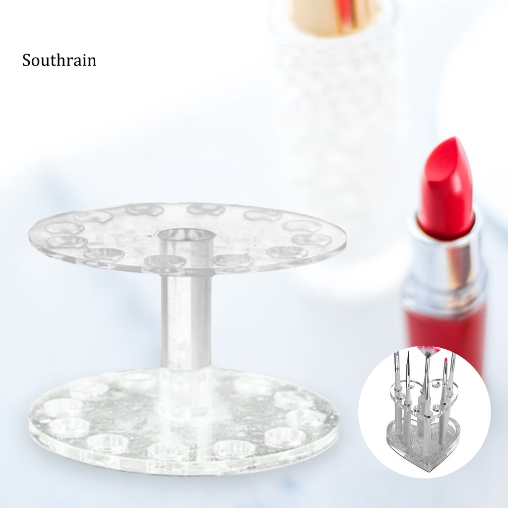 Giá Đỡ Bút / Bút Vẽ Móng Bằng Acrylic Màu Sáng Độ Bền Cao Tiết Kiệm Không Gian Tiện Dụng Cho Salon