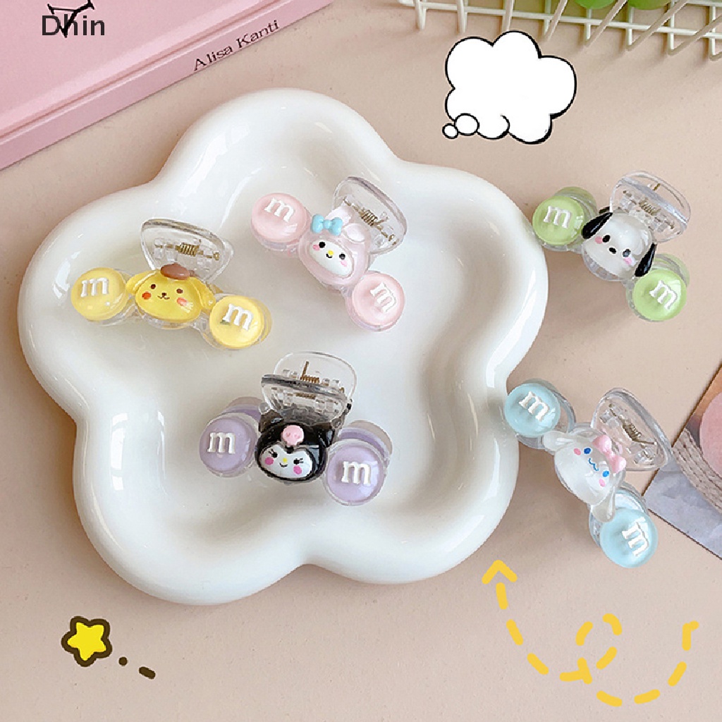 Kẹp Tóc Pu Hình Cá Mập Melody Cinnamoroll Kuromi Dễ Thương Cho Bé Gái Y2K