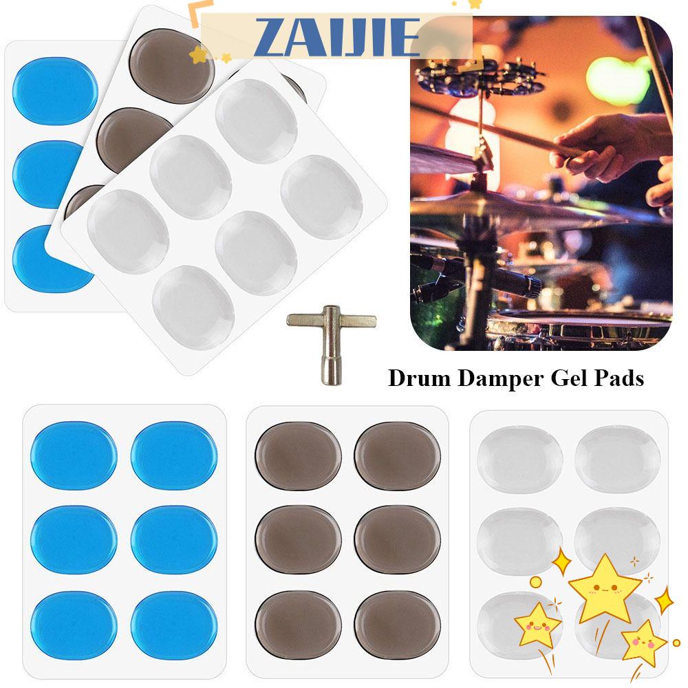 Set 24 6 / 19 Đệm Giảm Ồn Kích Thước 32 * 26mm Chuyên Dụng Cho Trống Zaijie