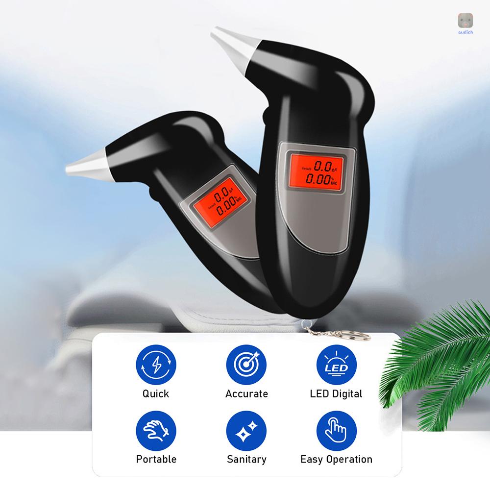 Móc Khóa Kiểm Tra Nồng Độ Cồn Điện Tử Có Đèn LED Kỹ Thuật Số Với Chuông Báo Cá Nhân Sử Dụng Cá Nhân