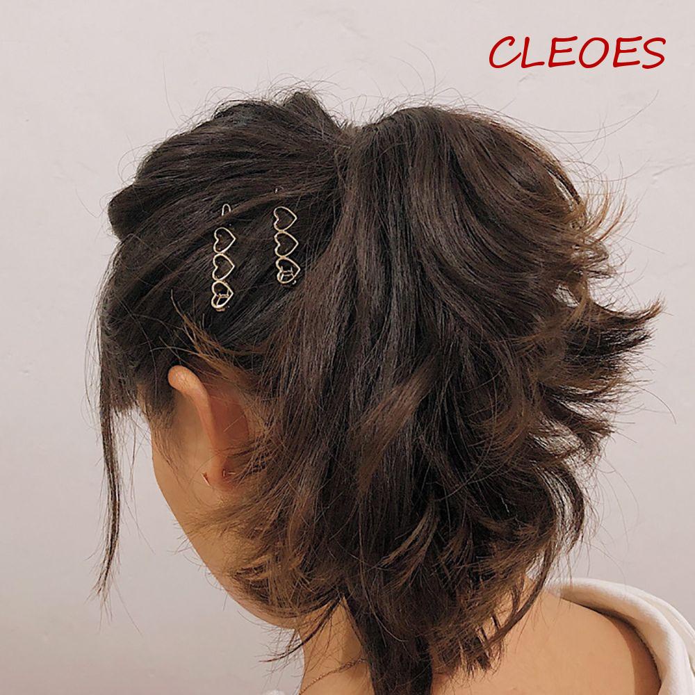 Kẹp Tóc Hình Trái Tim Đơn Giản Ngọt Ngào Phong Cách Hàn Quốc Cho Nữ