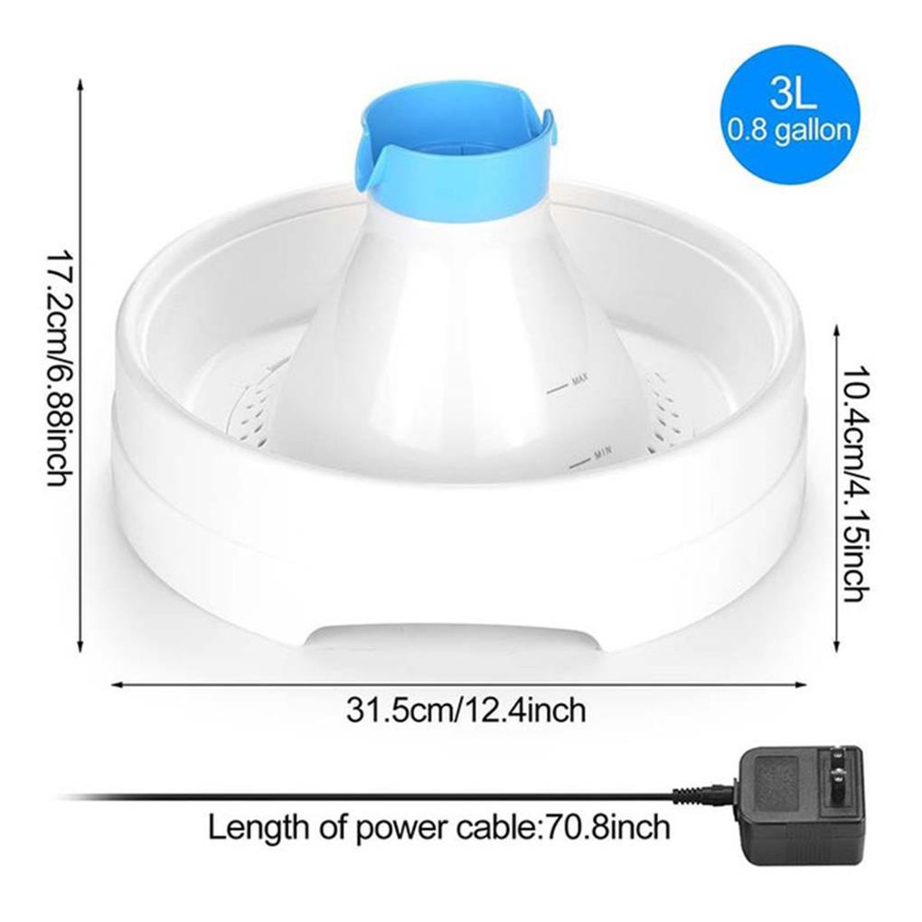 Vòi Uống Nước 3L Không Gây Tiếng Ồn Cho Thú Cưng