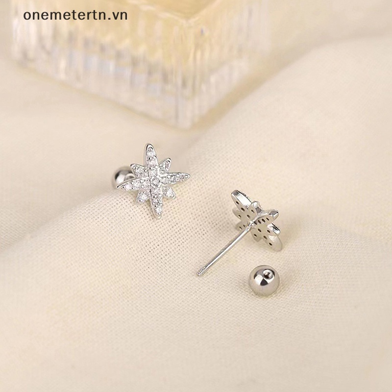1 Đôi Bông Tai Đính Đá Zircon Thời Trang Dành Cho Nữ