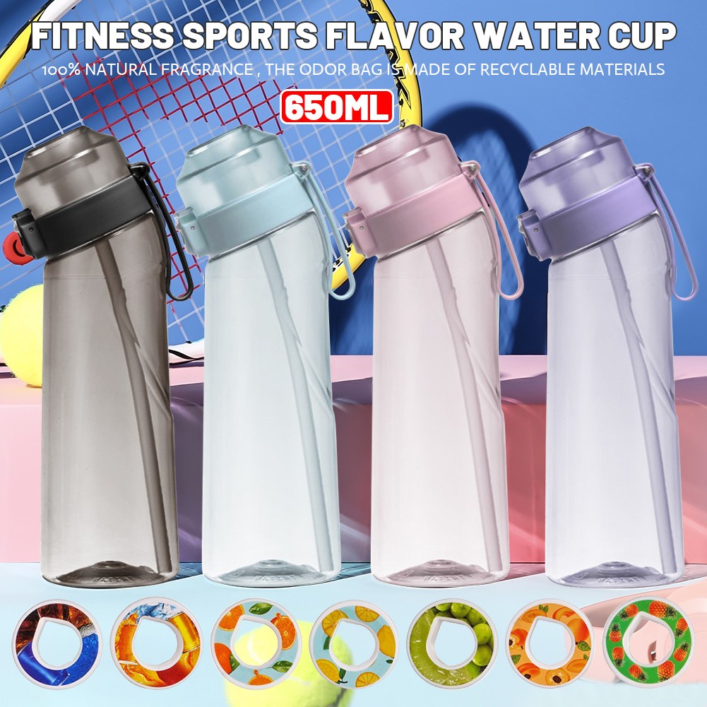Bình Nước Thể Thao 650ml Có 0 Đường 0 Ka Có Tay Cầm Và Ống Hút Tiện Dụng