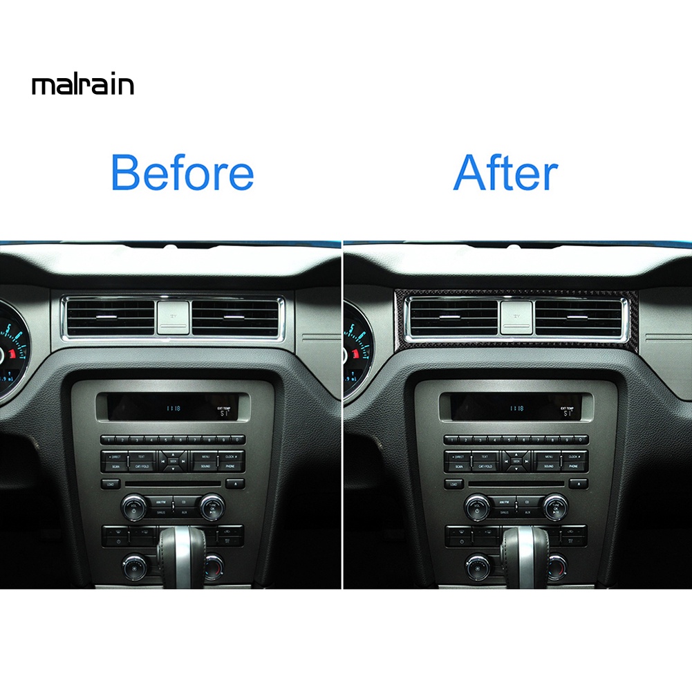 Miếng Dán Khung Lỗ Thông Khí Bằng Sợi Carbon Cho Ford Mustang 09-13