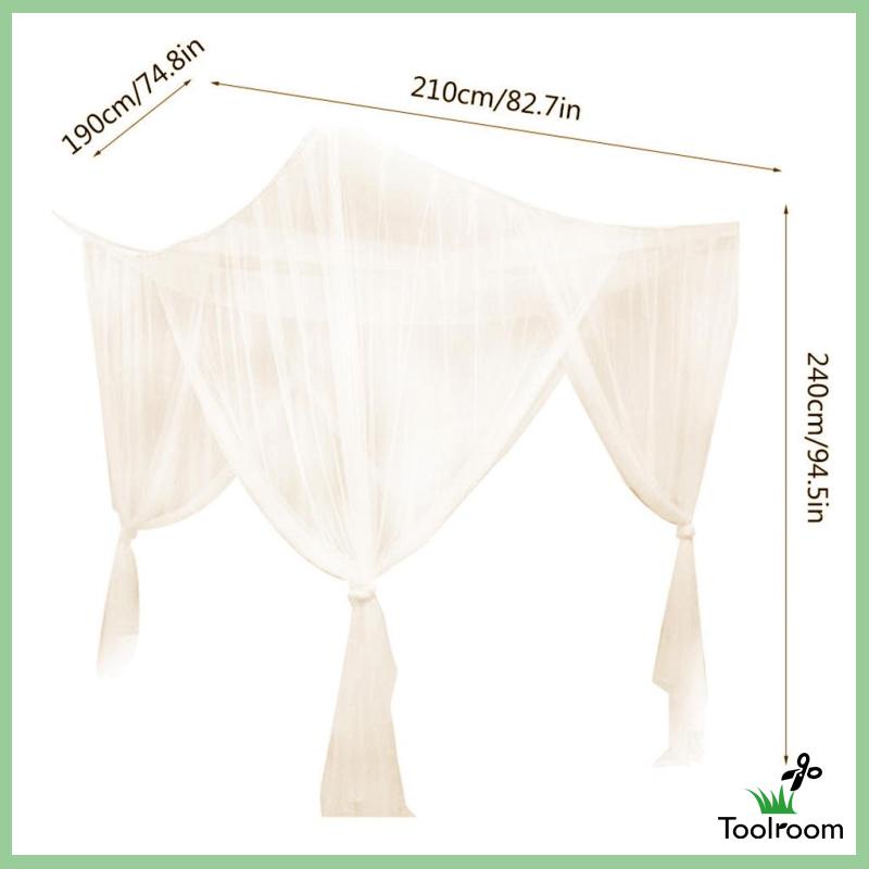 Rèm Lưới 4 Bưu Điện Màu Trắng Trang Trí Phòng Ngủ Cho Bé Gái