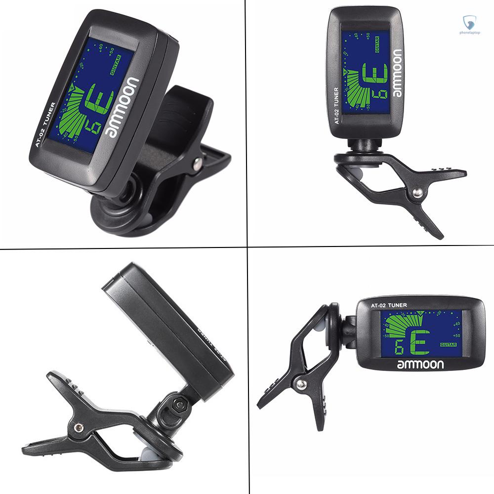 Kẹp Điều Chỉnh Điện Ba Màu ammoon AT-02 Cho Guitar Bass Ukulele