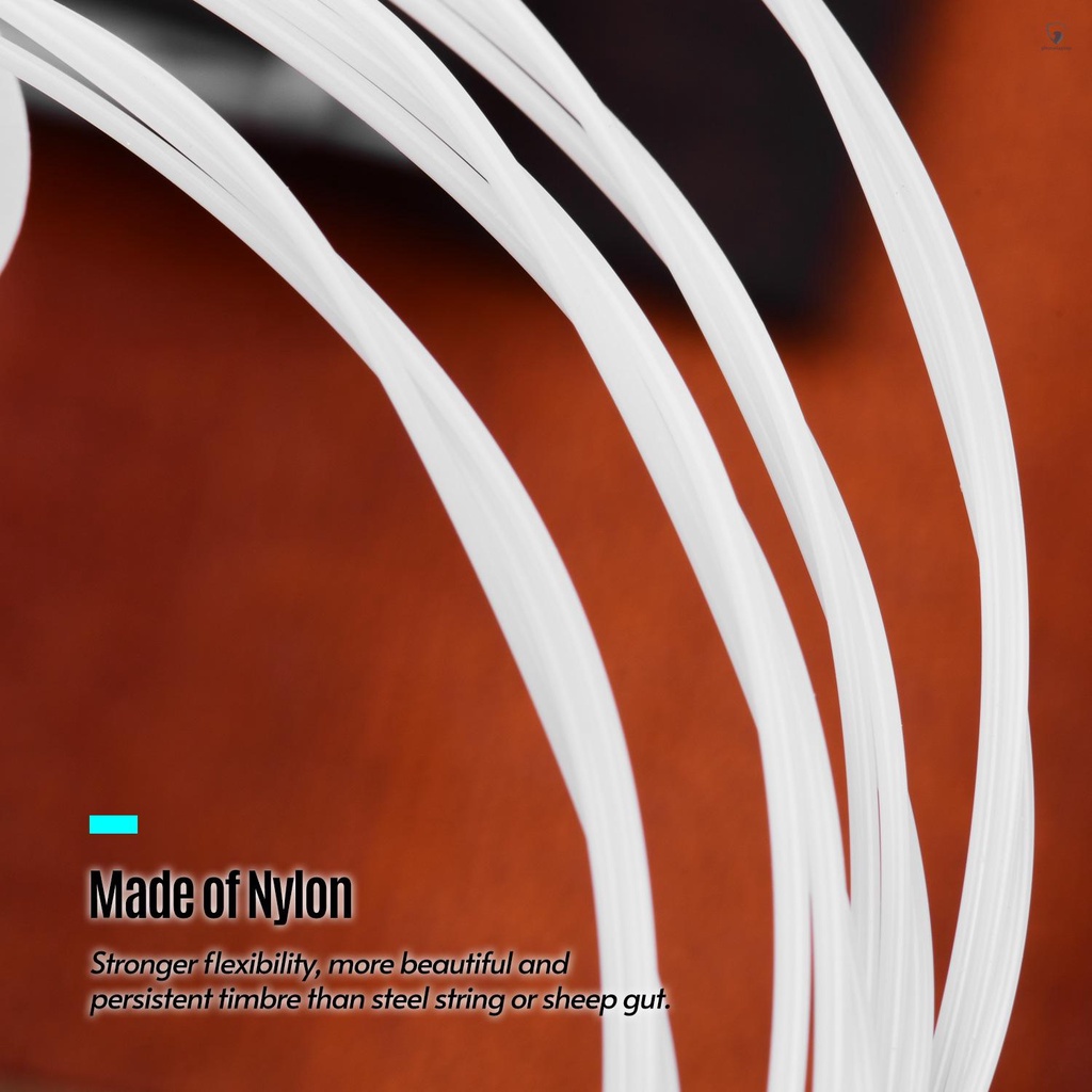 Bộ Dây Đàn Ukulele 4 Dây Bằng Nylon (. 024-.026) Thay Thế Thông Dụng Cho Ukulele Concert 23 Inch