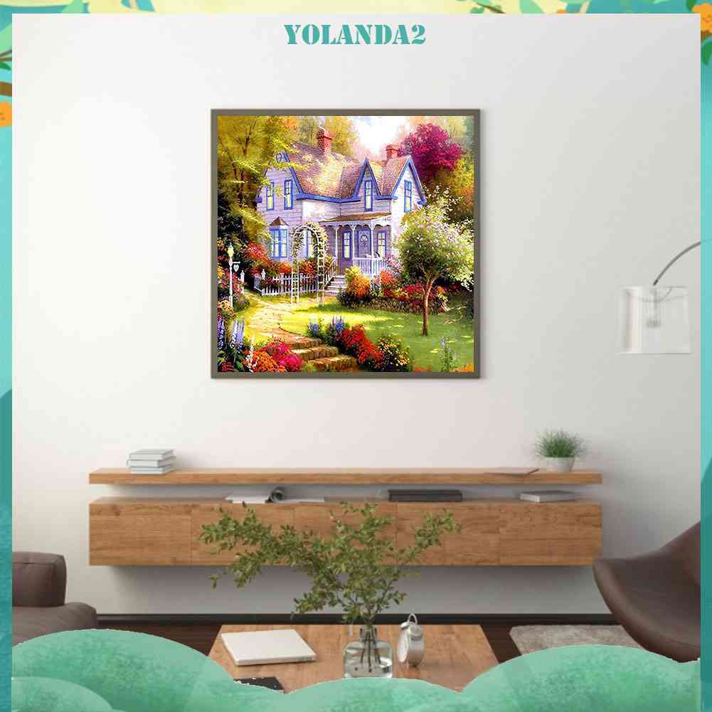 Tranh Đính Đá Kim Cương Toàn Bộ 5D DIY Hình Vẽ Vườn Hoa Hướng Dương