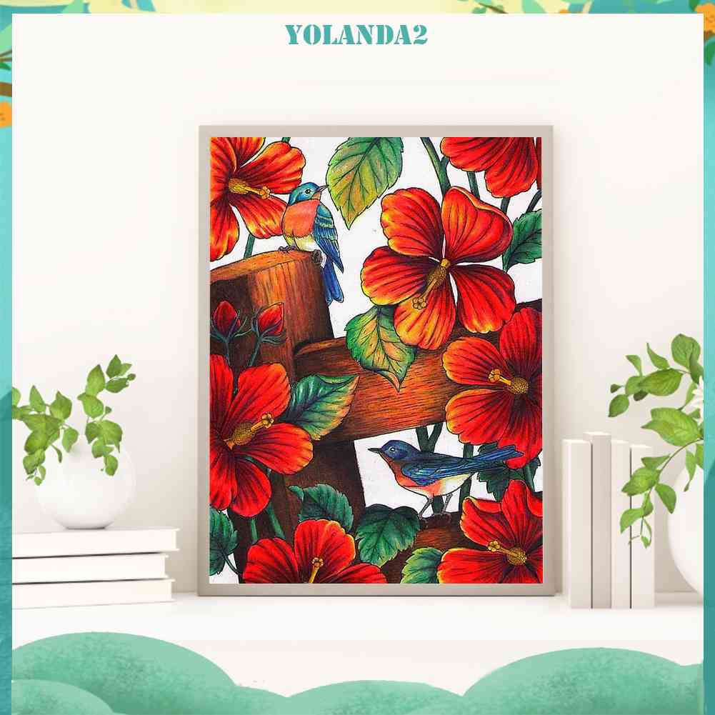 Tranh Đính Đá Kim Cương Toàn Bộ Hình Chim Chóc DIY