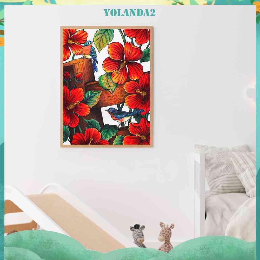 Tranh Đính Đá Kim Cương Toàn Bộ Hình Chim Chóc DIY