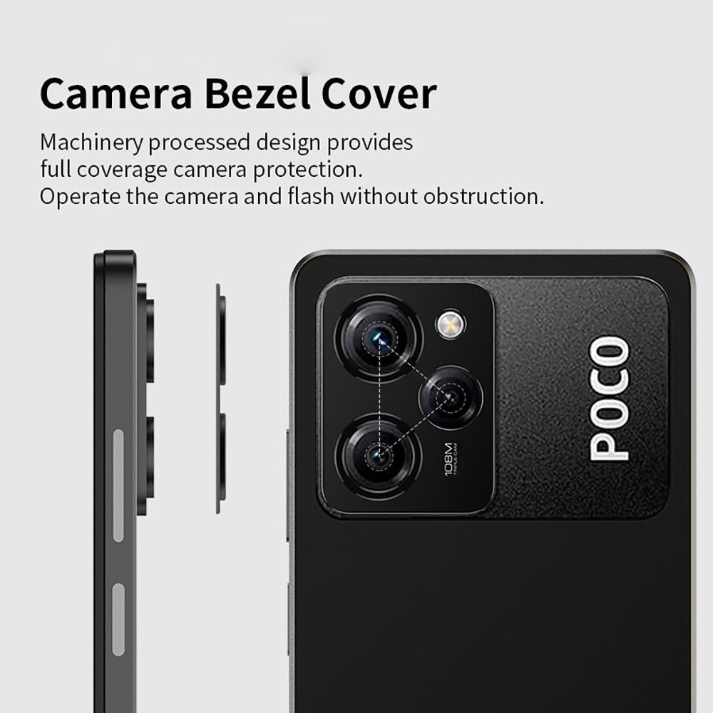 For Poco X5 Pro Case Rear Camera Aluminum Alloy Phone Cover Poko Poxo X 5 5X Pocox5 X5Pro 5G Shockproof Lens Protector Ring Film