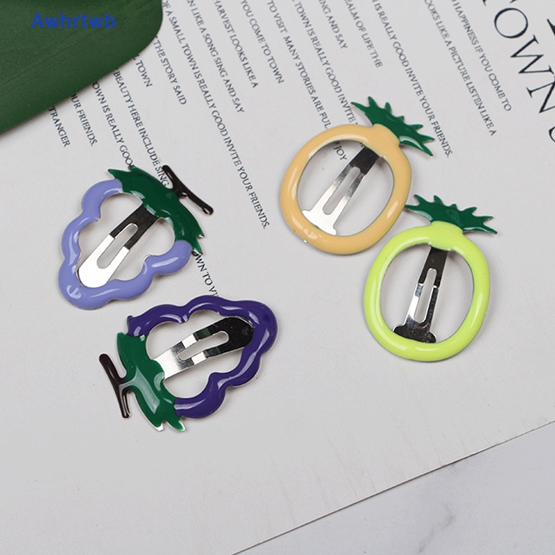 Set 5 Kẹp Tóc Hình Trái Dâu Ngọt Ngào Cho Nữ Mới