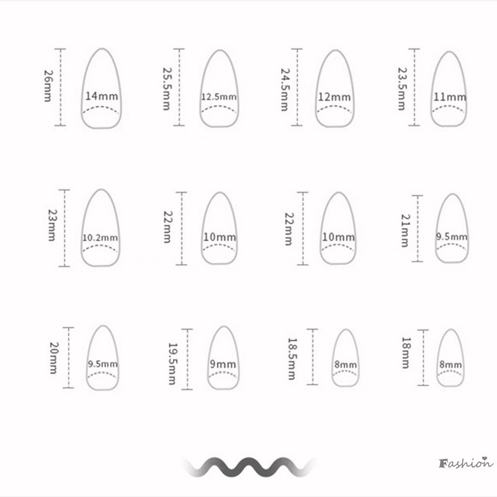 Móng Tay Giả Hình Thoi Dễ Sử Dụng