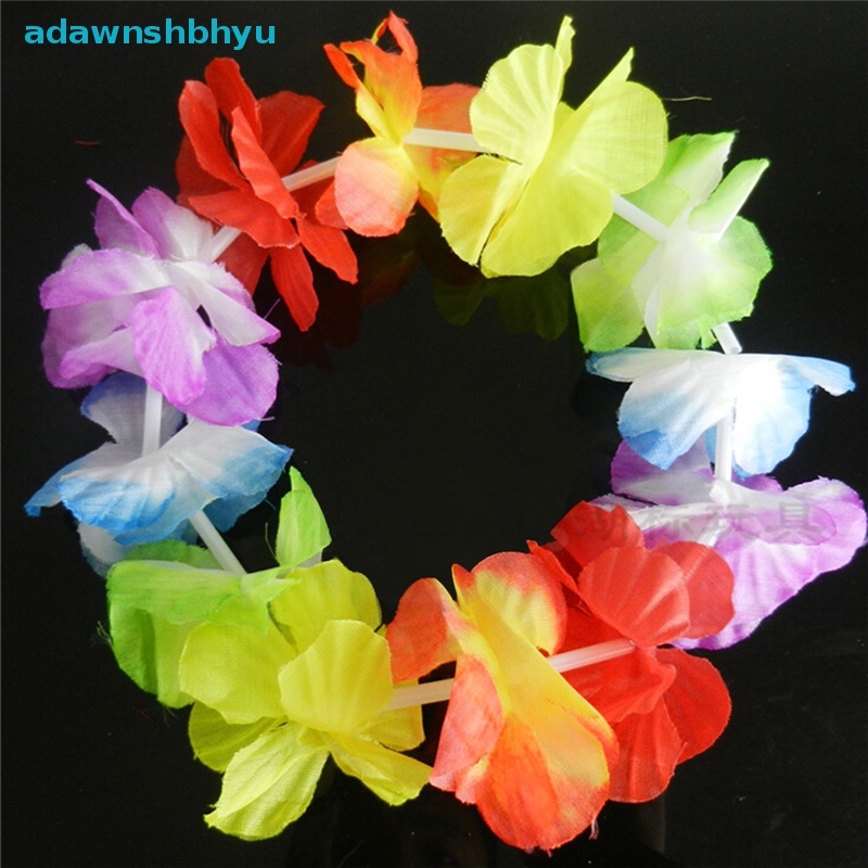 Set 4 Vòng Hoa Đeo Cổ / Cổ / Cổ Tay Nhảy Hula Luau Nhiệt Đới Hawaii