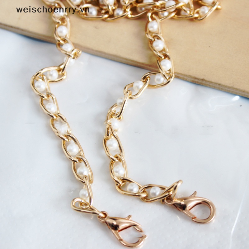 Dây Đeo Túi Xách Dạng Chuỗi Hạt Ngọc Trai Kích Thước 40-120cm Thay Thế Tiện Dụng